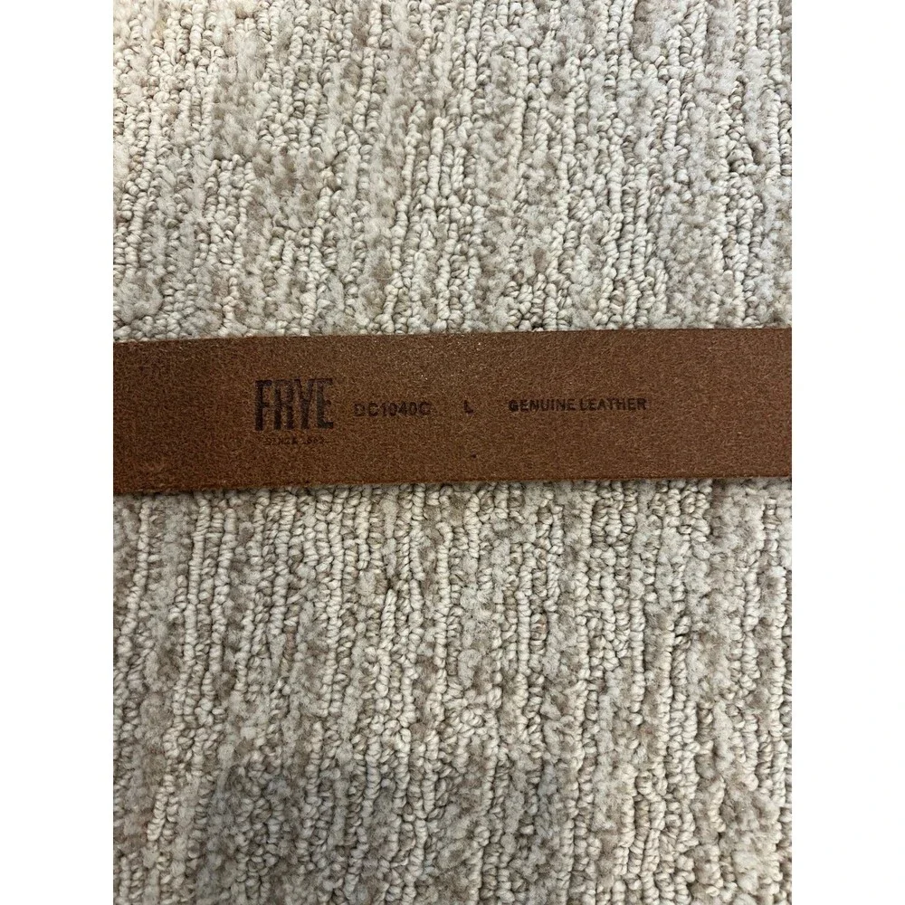 Frye Cognac Leather O-Ring Belt Women's Large | Genuine Leather
